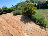 LAME TERRASSE CUMARU KD 21X145MM 1M85 2 FACES LISSES - 0.268m²/Lame - 3uni/pqt LAME TERRASSE CUMARU KD 21X145MM 1M85 2 FACES LISSES - 0.268m²/Lame - 3uni/pqt